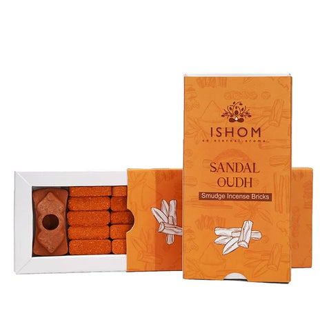 Natūralūs sandalmedžio smilkalai su laikikliu – namams ir meditacijai