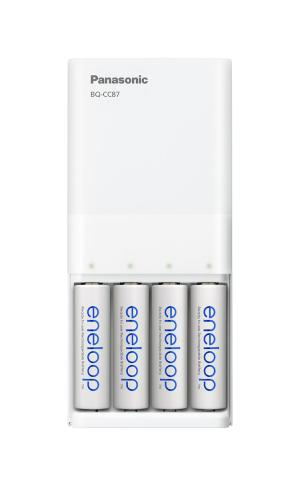 Panasonic Eneloop BQ-CC87 USB kelioninis išmanus įkroviklis 4xAA