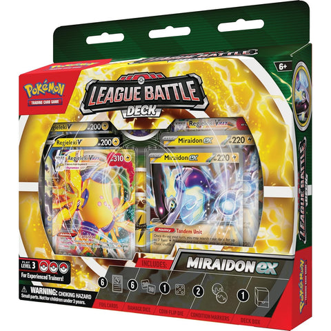 Pokémon TCG Miraidon ex League Battle kovinė kortų kaladė
