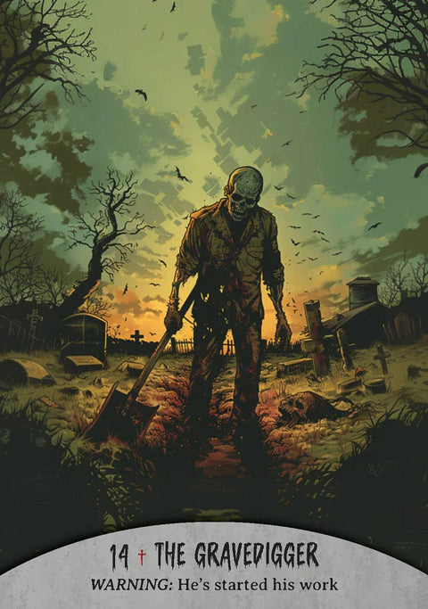 Zombių orakulo kortos su knygele – Oracle of the Undead