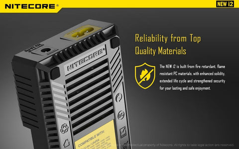 Nitecore New I2 Intellicharger universalus 2 lizdų baterijų įkroviklis