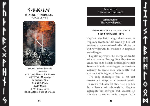 Runic Oracle runų orakulo kortos pranašavimui – Rockpool Publishing