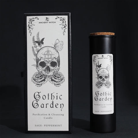 Gothic Garden žvakė – šalavijas ir pipirmėtė, apsivalymui | Ancient Witch