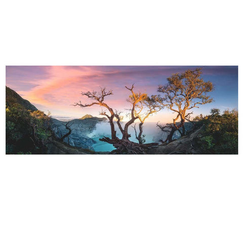 Ravensburger panoraminė dėlionė „Rūgštinis Idženo ežeras, Java“, 1000 det.