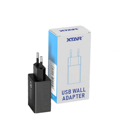 XTAR USB sieninis maitinimo adapteris EU, 18W greitas įkroviklis