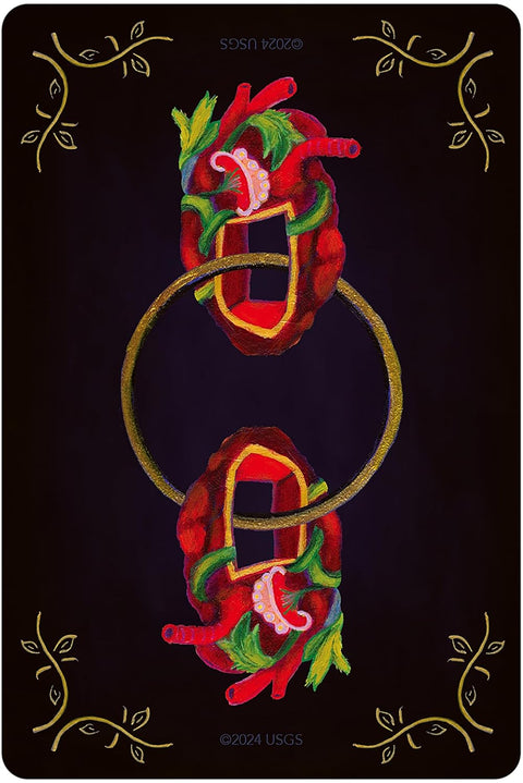 Tarot of H'Arts taro kortos – 79 kortų kaladė su auksiniais kraštais + gidas