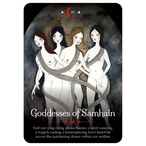 Seasons of the Witch: Samhain orakulo kortos, prabangus 60 kortų leidimas