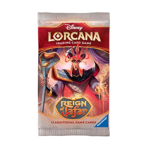 Disney Lorcana TCG: Reign of Jafar Booster – 12 kortų pakelis (anglų)
