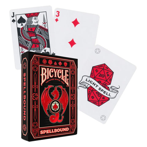 Bicycle Spellbound žaidimo kortos – magijos tema, D&D, pokeriui