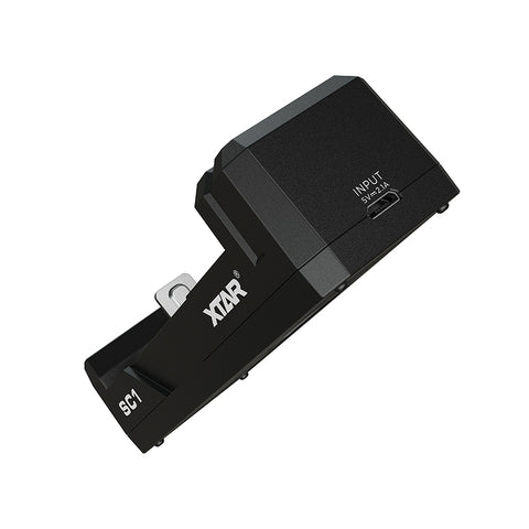 XTAR SC1 2A greitas baterijų įkroviklis 18650/21700 su USB
