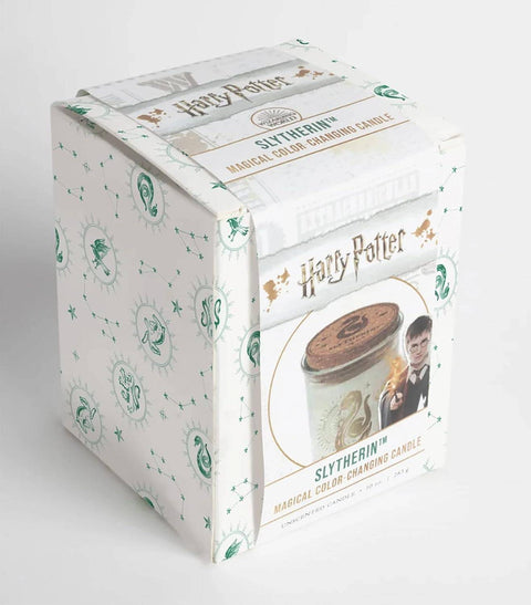 Slytherin žvakė keičiančia spalvą, supakuota dovanų dėžutėje su žaliomis Slytherin emblemomis ir Harry Potter motyvais
