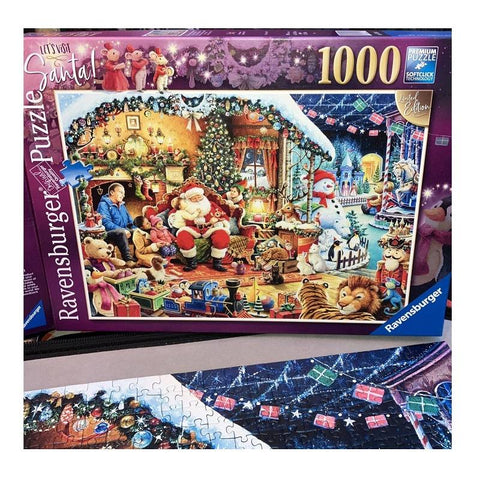 Ravensburger kalėdinė dėlionė Aplankykime Kalėdų Senelį, 1000 detalių