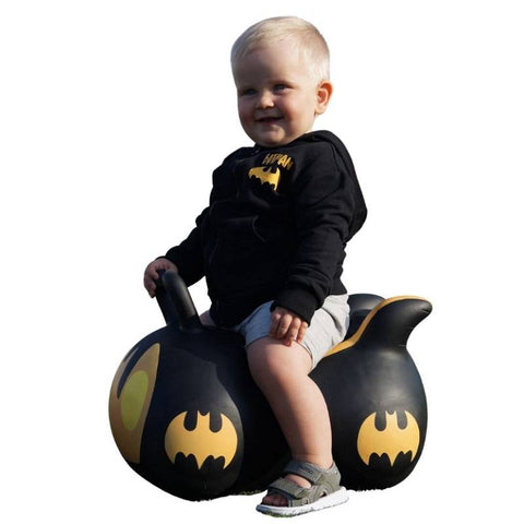 Batman Batmobilio šokliukas vaikams 38 cm – guminis lavinamasis žaislas 3+