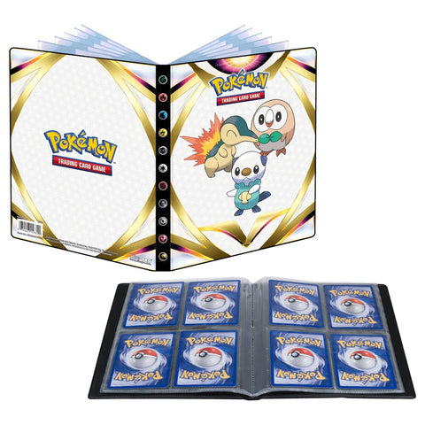 Pokemon 4 kišenių ryškus kortelių albumas vaikams Sword & Shield