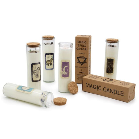 Magic Spell žvakė Sėkmei: brangakmeniai, levandų aromatas, sojų vaškas, 50 val.