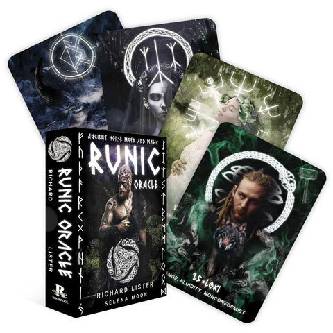 Runic Oracle runų orakulo kortos pranašavimui – Rockpool Publishing