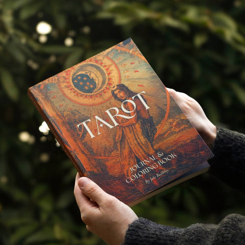 Taro žurnalas ir spalvinimo knyga su 78 kortų iliustracijomis, 220 p.