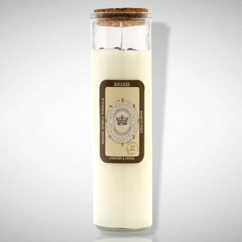 Magic Spell žvakė Sėkmei: brangakmeniai, levandų aromatas, sojų vaškas, 50 val.