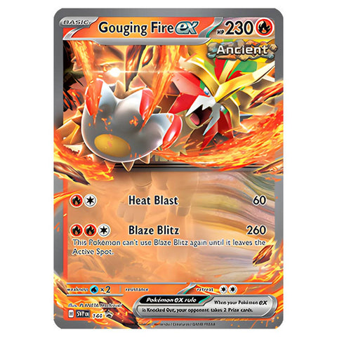 Pokémon TCG Paradox Destinies Gouging Fire ex rinkinys metalinėje dėžėje