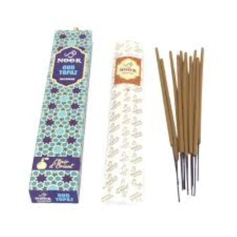 Noor Oud agarvudžio smilkalai Topaz – prabangus rytietiškas aromatas, 15 g