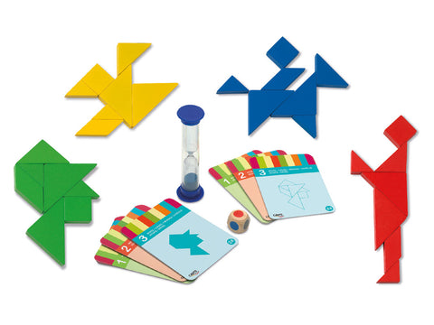 Cayro stalo žaidimas „Tangram 4 (medinis)“, 1–4 žaid., nuo 5 m.
