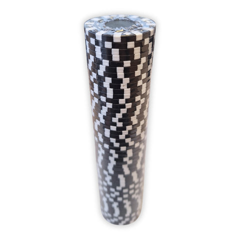 Pokerio žetonai Star, 50 vnt., juodi – profesionali kokybė