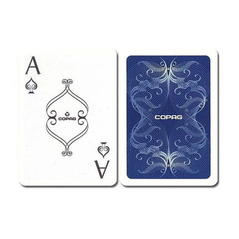 Copag Centennial profesionalios plastikinės pokerio kortos, mėlynos