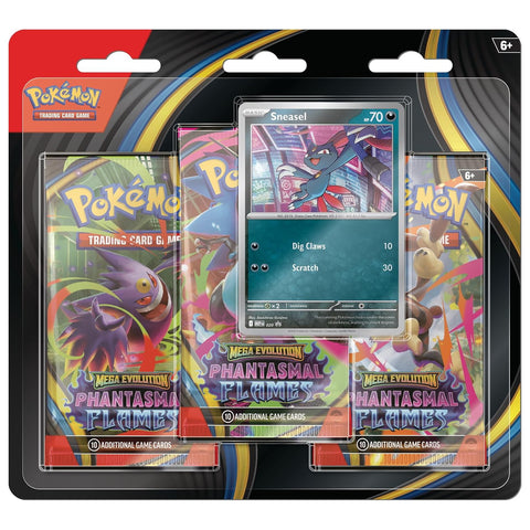 Pokemon TCG Phantasmal Flame blisteris 3 pakeliai + Sneasel promo
