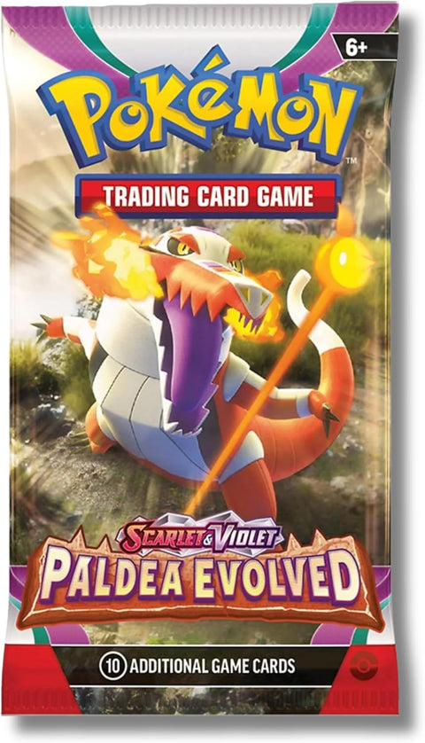 Pokémon TCG Scarlet & Violet: Paldea Evolved Booster pakelis, 10 kortų