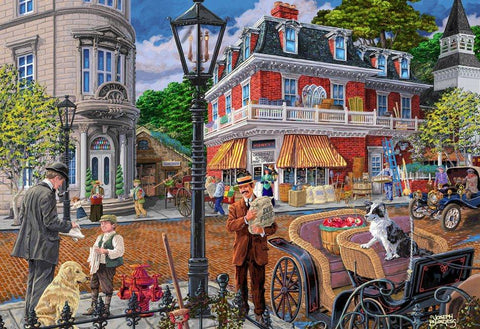 Medinė dėlionė „Main Street“ 400 detalių, 3D storis 4 mm, vaikams 8+
