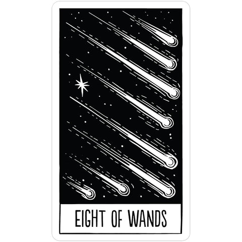 Star String Tarot taro kortos – juodai baltos gamtos ir kosmoso kaladė