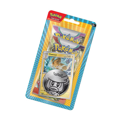 Pokémon TCG Pawmot blisteris: 2 papildymo pakeliai, moneta (EN)