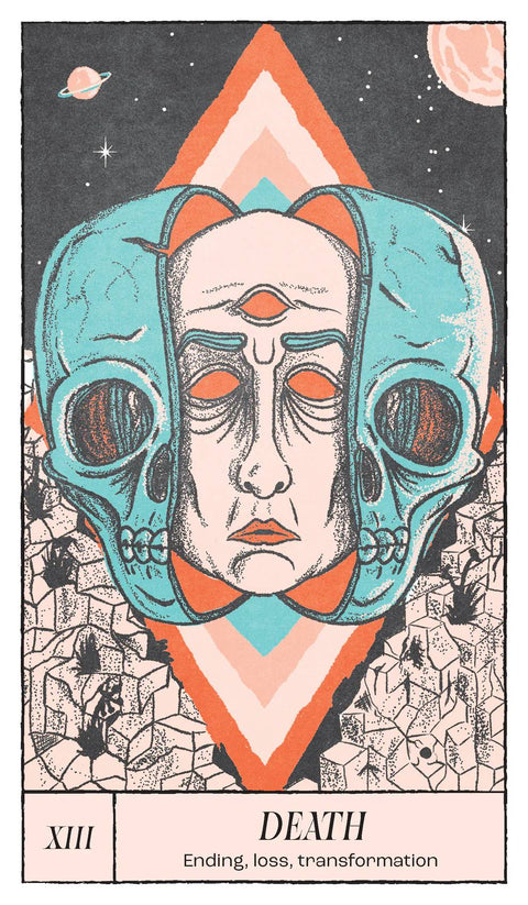 Crossed Destinies tarot kortos – Marselio stiliaus tamsi kaladė
