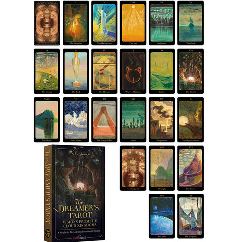 M. K. Čiurlionio Taro kortos „Vizijos iš debesų“ + knygelė (7 kalb.)