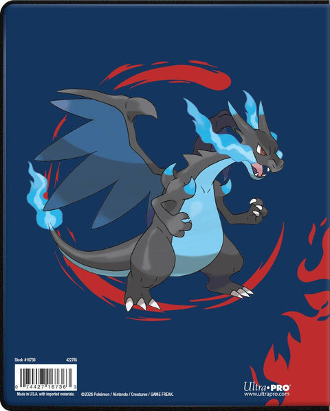 Pokémon Mega Charizard X/Y 4 kišenių albumas – iki 80 kortų + 4 didelėms kortoms
