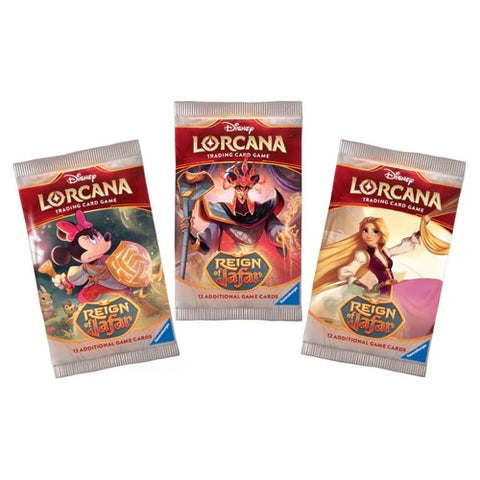 Disney Lorcana TCG: Reign of Jafar Booster – 12 kortų pakelis (anglų)