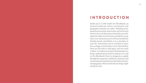 The Bloodlands Oracle pranašavimo kaladė, 42 kortos + vadovas