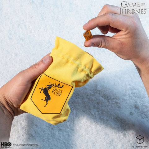 Sostų karai: Baratheon medvilninis kauliukų maišelis – Q Workshop