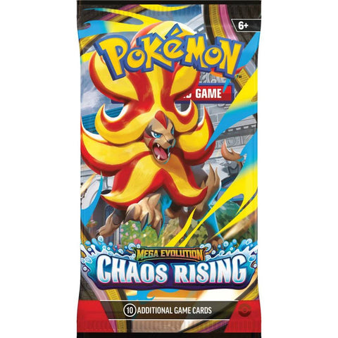 Pokémon TCG Mega Evolution: Chaos Rising papildymo paketas – 10 kortų