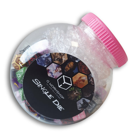 Q-workshop RPG kauliukų rinkinys 150 vnt. mišrus D4–D100, stalo žaidimams