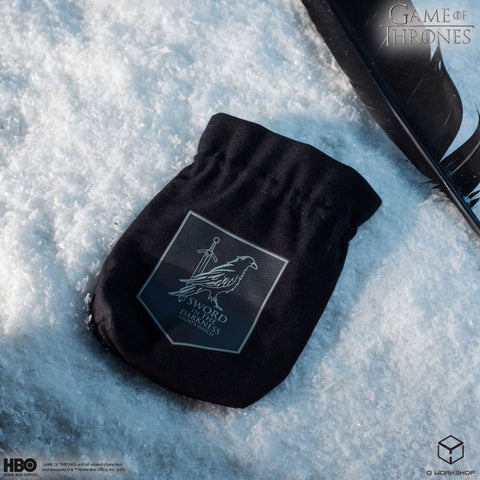 Sostų Karai Nakties Sargybos kauliukų maišelis, juodas – Q Workshop, RPG