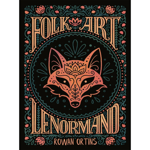 Folk Art Lenormand liaudies meno būrimo kortos, spalvinga kaladė