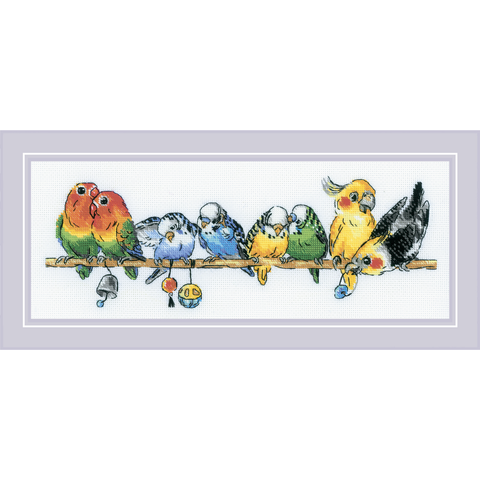 Parrots Cross. Siuvinėjimo rinkinys iš RIOLIS Nr.: 2317