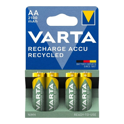 VARTA Recycled AA įkraunamos baterijos 2100 mAh, 4 vnt