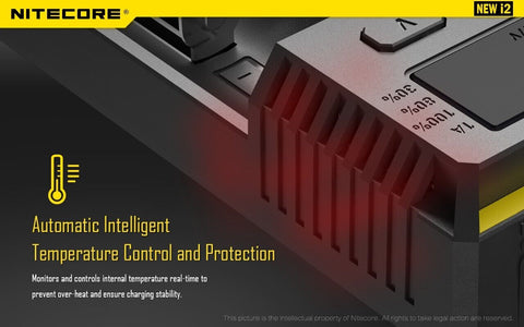 Nitecore New I2 Intellicharger universalus 2 lizdų baterijų įkroviklis