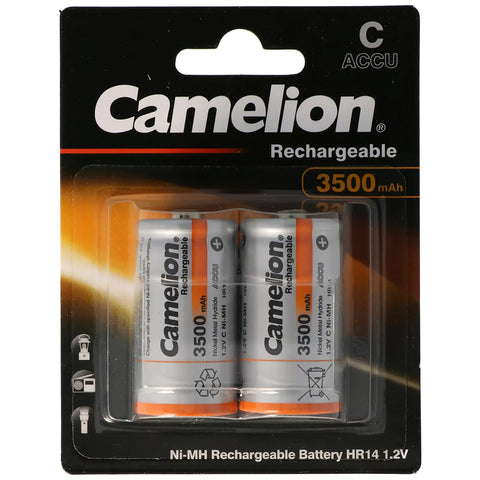 Camelion C HR14 3500mAh įkraunamos NiMH baterijos, 2 vnt.