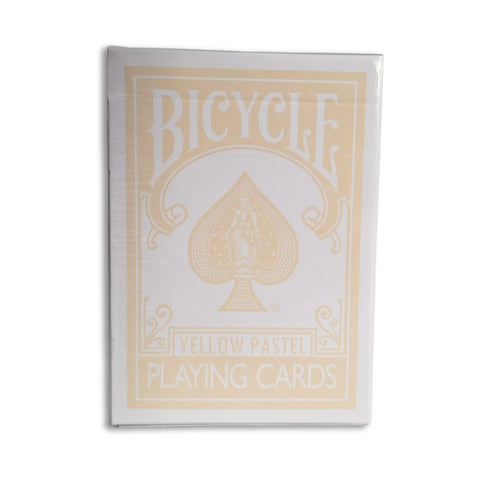 Bicycle pastelinė geltona kortų kaladė – pokeriui, triukams