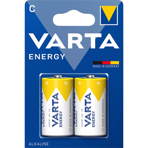 Varta C LR14 šarminės baterijos 1,5V, 2 vnt., pagaminta Vokietijoje
