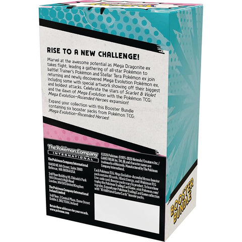 Pokémon TCG Mega Evolution Ascended Heroes Booster Bundle, 6 pakeliai