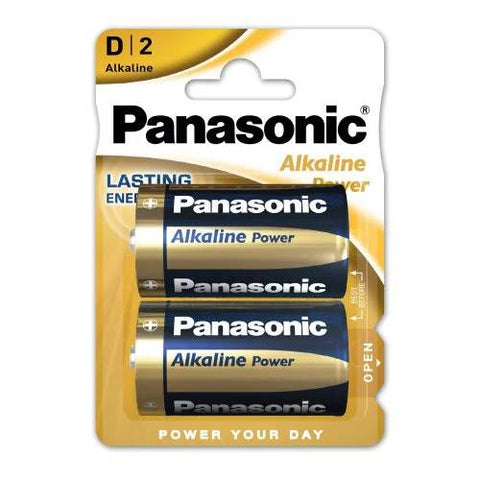 Panasonic Alkaline Power D LR20 šarminės baterijos 1.5V, 2 vnt.